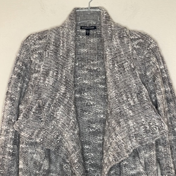 Eileen Fisher Wool Alpaca Blend Chunky Cable Knit Long Oversized Cardigan - Picture 11 of 11